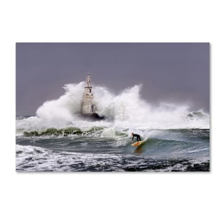 Milen Dobrev 'Advanced Surfing' Canvas Art,22x32